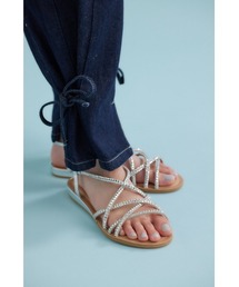 新品 STACCATO シルバー スポーツサンダル 24センチ STACCATO(スタッカート)｜バウムプラットフォームサンダル