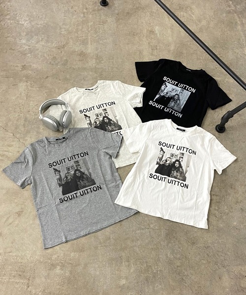 non-hedge(ノンヘッジ)の「転写プリントTシャツ(Tシャツ/カットソー・レディース・ブラック/グレー/オフホワイト/オートミール・FREE)」の22枚目の写真