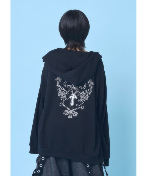 病みかわクロスZIPぱーかー（パーカー）｜Hauls（ハウルズ）の