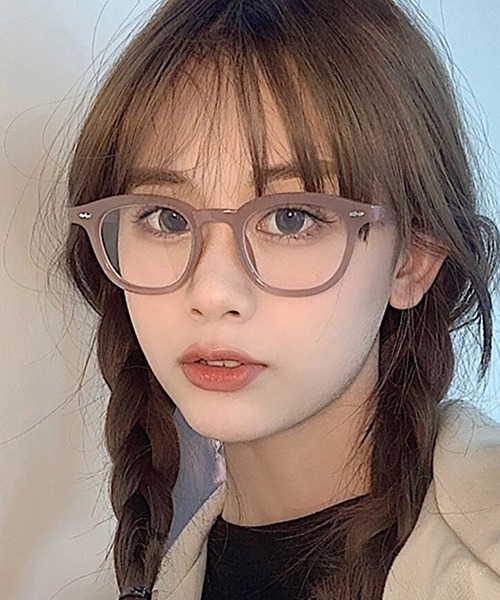 Bifrost（ビフレスト）の「ウェリントン クリアレンズファッションメガネ 伊達めがね（メガネ・レディース・ブラック/モカ/ブラウン/アイボリー・FREE）」の11枚目の写真