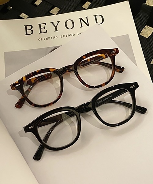 Bifrost（ビフレスト）の「ウェリントン クリアレンズファッションメガネ 伊達めがね（メガネ・レディース・ブラック/モカ/ブラウン/アイボリー・FREE）」の14枚目の写真