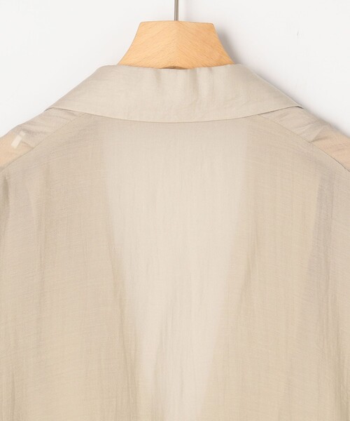 MICO COULIER（ミコクリエ）の「光沢エアリーテーラードジャケット七分袖（テーラードジャケット・レディース・キナリ/ベージュ/ブラック・38）」の22枚目の写真