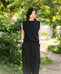 『UR TECH DRYLUXE』『吸水速乾/UVカット』ハイツイストフレンチスリーブブラウス