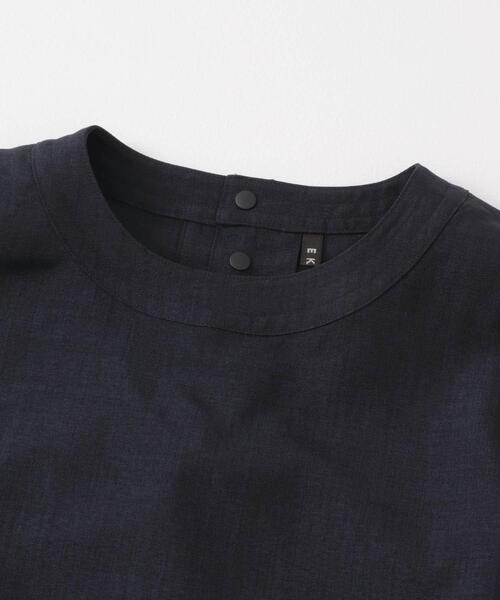 EKAL（エカル）の「『UR TECH DRYLUXE』『吸水速乾/UVカット』ハイツイストフレンチスリーブブラウス（シャツ/ブラウス・レディース・チャコールグレー/モカ/ネイビー・ONE）」の11枚目の写真