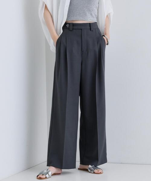 GALLEST(ギャレスト)の「モードストレートパンツ(その他パンツ・レディース・ベージュ/ブラック/チャコールグレー・38/36/40)」の4枚目の写真