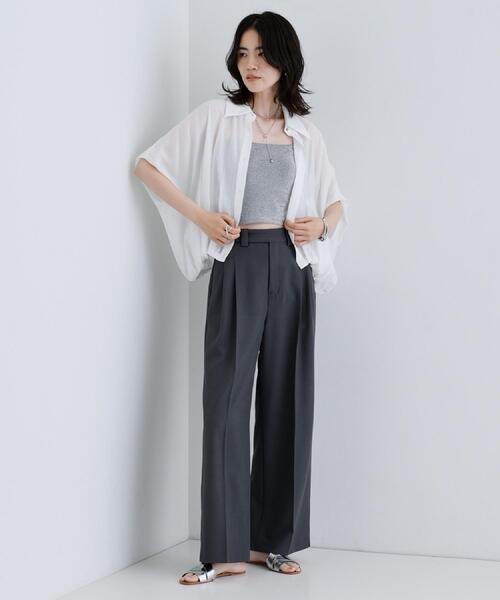 GALLEST(ギャレスト)の「モードストレートパンツ(その他パンツ・レディース・ベージュ/ブラック/チャコールグレー・38/36/40)」の6枚目の写真