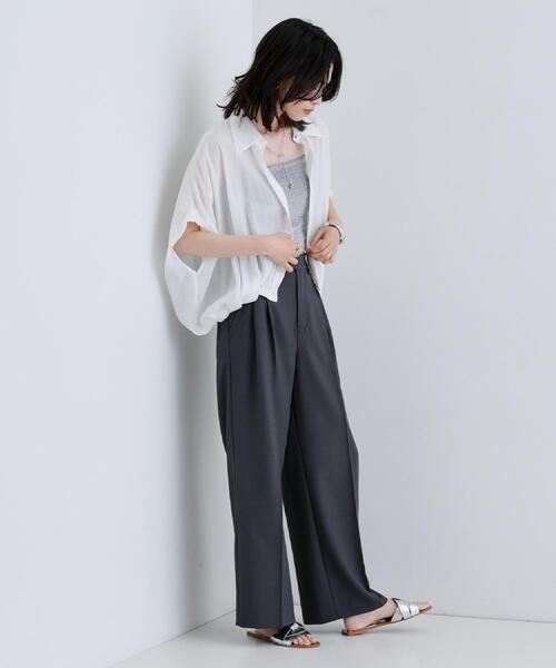 GALLEST(ギャレスト)の「モードストレートパンツ(その他パンツ・レディース・ベージュ/ブラック/チャコールグレー・38/36/40)」の7枚目の写真