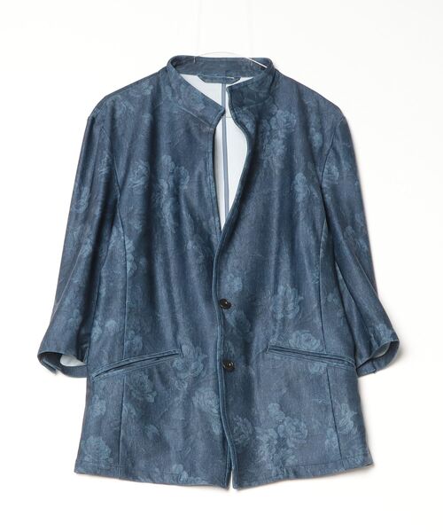 TORNADO MART（トルネードマート）の「HTﾌﾗﾜｰﾃﾞﾆﾑｶﾞﾗ7ﾌﾞｿﾃﾞｽﾀﾝﾄﾞJK（タンクトップ・メンズ・ネイビー/グレー系その他・LL/L/M）」の13枚目の写真