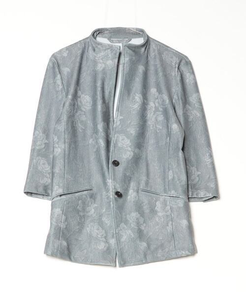 TORNADO MART（トルネードマート）の「HTﾌﾗﾜｰﾃﾞﾆﾑｶﾞﾗ7ﾌﾞｿﾃﾞｽﾀﾝﾄﾞJK（タンクトップ・メンズ・ネイビー/グレー系その他・LL/L/M）」の6枚目の写真