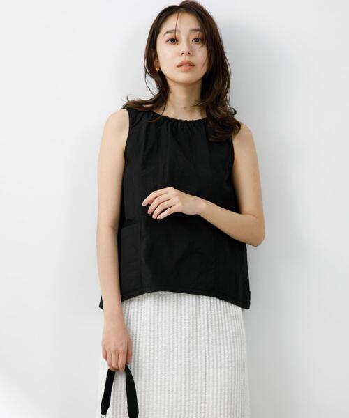 F by ROSSO(エフバイロッソ)の「F by ROSSO 撥水ナイロンプルオーバー(Tシャツ/カットソー・レディース・ブラック/アイボリー/ブラウン・FREE)」の8枚目の写真