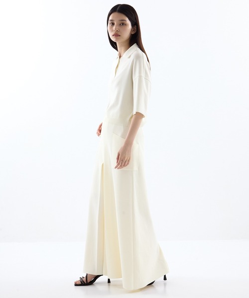 WRAPINKNOT（ラッピンノット）の「【WRAPINKNOT/ラッピンノット】《STUDIOUS別注》POLO KNIT TOPS/ニットトップス（ニット/セーター・レディース・ホワイト/ブラック・FREE）」の5枚目の写真