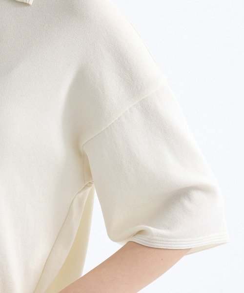 WRAPINKNOT（ラッピンノット）の「【WRAPINKNOT/ラッピンノット】《STUDIOUS別注》POLO KNIT TOPS/ニットトップス（ニット/セーター・レディース・ホワイト/ブラック・FREE）」の12枚目の写真