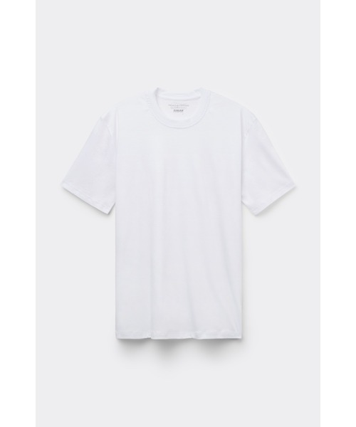 Intimissimi(インティミッシミ)の「マーセライズド Superlight Premium コットン Tシャツ(Tシャツ/カットソー・メンズ・ネイビー系1/ブラック/ホワイト/ダークグリーン/ベージュ・XL/S/M/L)」の2枚目の写真