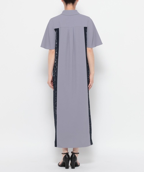 Andemiu（アンデミュウ）の「サイドレースキリカエワンピース半袖499169（ワンピース・レディース・ホワイト/ブルー/ネイビー/ネイビー×ホワイト/ネイビー系9・FREE）」の11枚目の写真