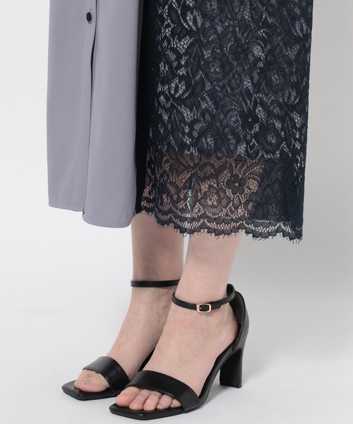 Andemiu（アンデミュウ）の「サイドレースキリカエワンピース半袖499169（ワンピース・レディース・ホワイト/ブルー/ネイビー/ネイビー×ホワイト/ネイビー系9・FREE）」の8枚目の写真