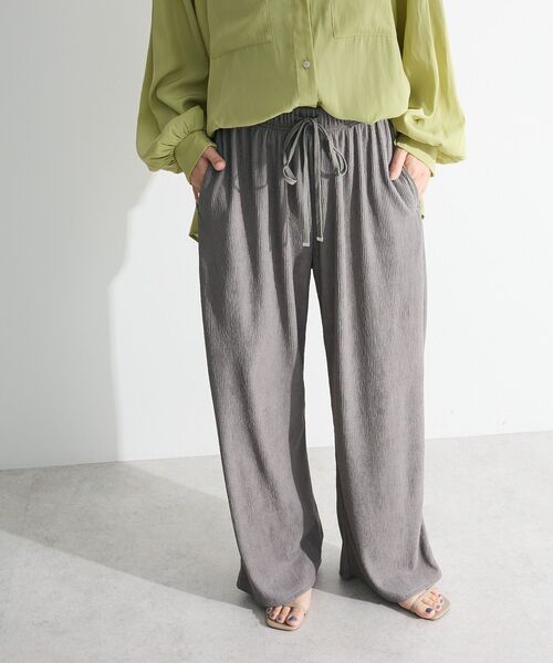 Green　Parks（グリーンパークス）の「ウエーブジャガードイージーパンツ（その他パンツ・レディース・オレンジ/ブラック/ライトイエロー/グレー・FREE）」の10枚目の写真