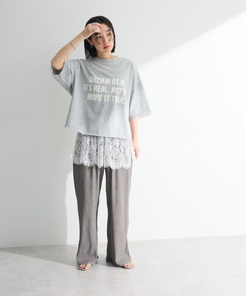 Green　Parks（グリーンパークス）の「ウエーブジャガードイージーパンツ（その他パンツ・レディース・オレンジ/ブラック/ライトイエロー/グレー・FREE）」の13枚目の写真