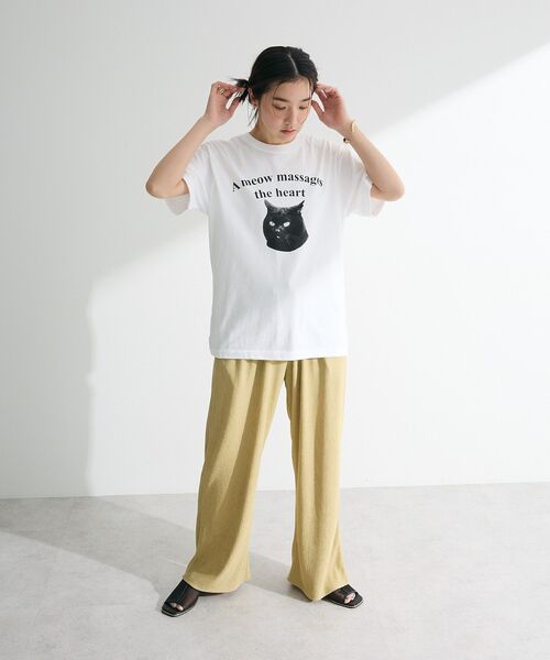 Green　Parks（グリーンパークス）の「ウエーブジャガードイージーパンツ（その他パンツ・レディース・オレンジ/ブラック/ライトイエロー/グレー・FREE）」の14枚目の写真