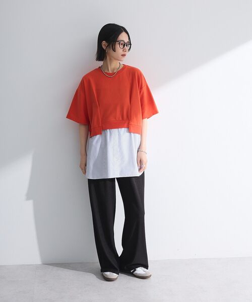 Green　Parks（グリーンパークス）の「ウエーブジャガードイージーパンツ（その他パンツ・レディース・オレンジ/ブラック/ライトイエロー/グレー・FREE）」の16枚目の写真