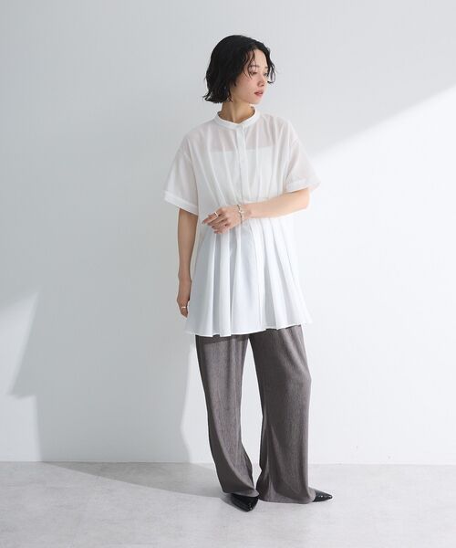 Green　Parks（グリーンパークス）の「ウエーブジャガードイージーパンツ（その他パンツ・レディース・オレンジ/ブラック/ライトイエロー/グレー・FREE）」の21枚目の写真