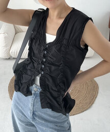 CAPRICIEUX LE'MAGE | 【トレンドアイテム】フリルギャザーブラウス(シャツ/ブラウス)