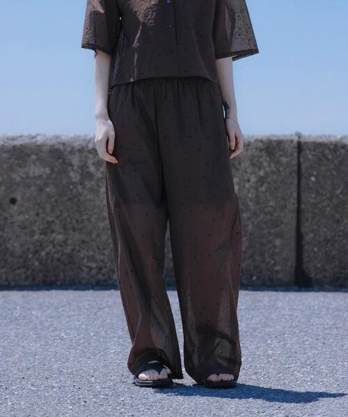 セール】new basic オーガンジードットイージーパンツ（その他