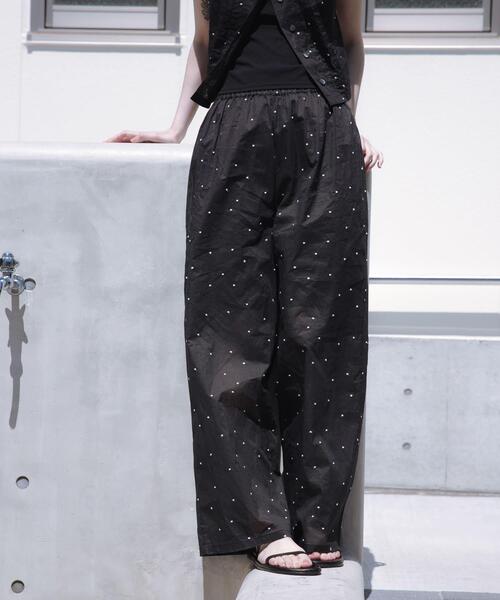 new basic オーガンジードットイージーパンツ（その他パンツ