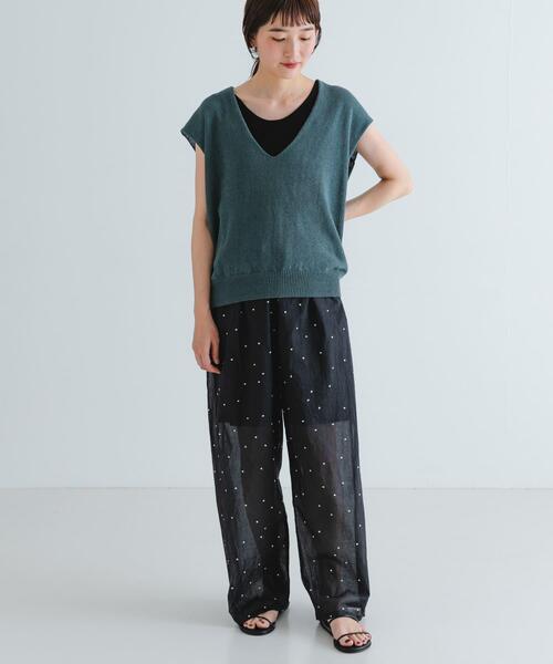 【新品、完品】yori ドットイージーパンツ セール】リネンドットイージーパンツ（その他パンツ）｜URBAN
