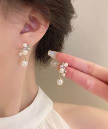 shoppinggo(ショッピングゴー)のピアス パール ロングピアス(ピアス(両耳用))