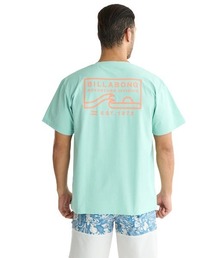 BILLABONG | BILLABONG メンズ FIRMA STRETCH TEE サーフTシャツ 【2025年夏モデル】/ビラボン吸水速乾UVケア半袖バックプリントTシャツ(Tシャツ/カットソー)