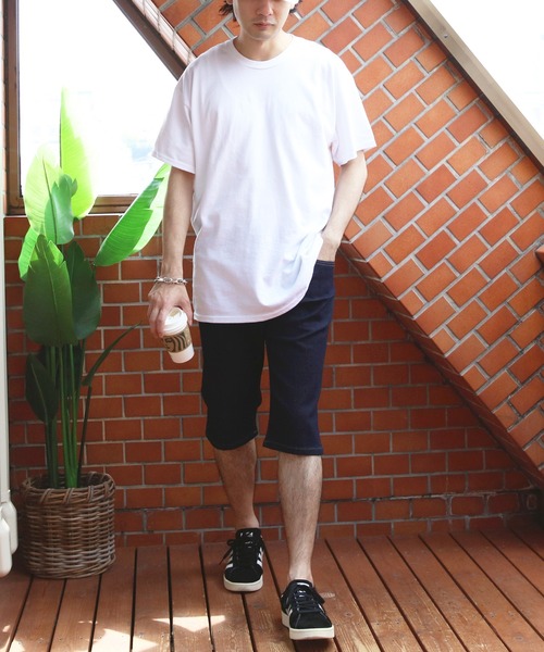 OUTDOOR PRODUCTS(アウトドアプロダクツ)の「OUTDOOR PRODUCTS ストレッチデニムショートパンツ(デニムパンツ・メンズ・ネイビー/サックスブルー/ブルー・SMALL/MEDIUM/X-LARGE/LARGE)」の6枚目の写真