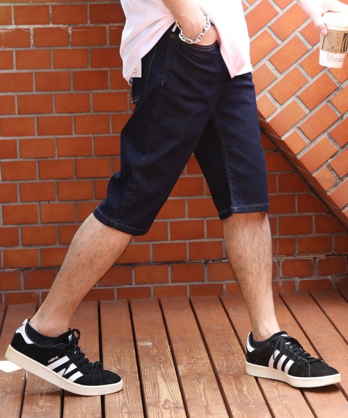 OUTDOOR PRODUCTS(アウトドアプロダクツ)の「OUTDOOR PRODUCTS ストレッチデニムショートパンツ(デニムパンツ・メンズ・ネイビー/サックスブルー/ブルー・SMALL/MEDIUM/X-LARGE/LARGE)」の5枚目の写真