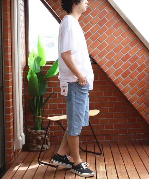 OUTDOOR PRODUCTS(アウトドアプロダクツ)の「OUTDOOR PRODUCTS ストレッチデニムショートパンツ(デニムパンツ・メンズ・ネイビー/サックスブルー/ブルー・SMALL/MEDIUM/X-LARGE/LARGE)」の21枚目の写真