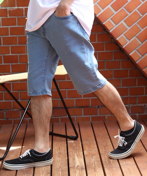 OUTDOOR PRODUCTS(アウトドアプロダクツ)の「OUTDOOR PRODUCTS ストレッチデニムショートパンツ(デニムパンツ・メンズ・ネイビー/サックスブルー/ブルー・SMALL/MEDIUM/X-LARGE/LARGE)」の14枚目の写真