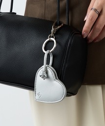 ＆MyuQ（アンドミューク）の「【＆MyuQ】HEART MIRROR ハートミラーキーホルダー バッグチャーム（キーホルダー）」
