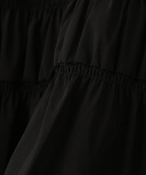 N.（N. Natural Beauty Basic）（エヌエヌナチュラルビューティーベーシック）の「【PS/低身長サイズ】切替ギャザースカート（スカート・レディース・オフホワイト/ブラック・MEDIUM/PS）」の16枚目の写真