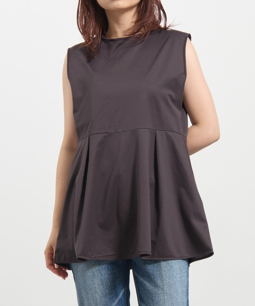 KANEMASA PHIL.(カネマサフィル)の「【KANEMASA PHIL./カネマサフィル】別注 46G Tuck Blouse/タックブラウス(シャツ/ブラウス・レディース・イエロー/ブラウン/ブラック/ブルー・FREE)」の3枚目の写真