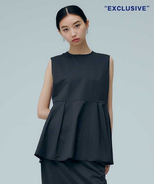 KANEMASA PHIL.(カネマサフィル)の「【KANEMASA PHIL./カネマサフィル】別注 46G Tuck Blouse/タックブラウス(シャツ/ブラウス・レディース・イエロー/ブラウン/ブラック/ブルー・FREE)」の2枚目の写真