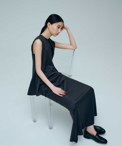 KANEMASA PHIL.(カネマサフィル)の「【KANEMASA PHIL./カネマサフィル】別注 46G Tuck Blouse/タックブラウス(シャツ/ブラウス・レディース・イエロー/ブラウン/ブラック/ブルー・FREE)」の7枚目の写真