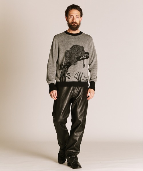 schott（ショット）の「Schott/ショット/50'S KNIT/フィフティーズ ニット（ニット/セーター・メンズ・ブラック/ブラウン・XL/L/M）」の10枚目の写真