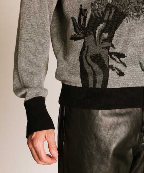 schott（ショット）の「Schott/ショット/50'S KNIT/フィフティーズ ニット（ニット/セーター・メンズ・ブラック/ブラウン・XL/L/M）」の9枚目の写真