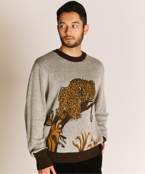 schott（ショット）の「Schott/ショット/50'S KNIT/フィフティーズ ニット（ニット/セーター・メンズ・ブラック/ブラウン・XL/L/M）」の4枚目の写真