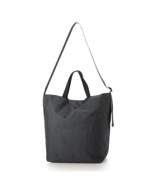 cache cache(カシュ カシュ)の「cachecache カシュカシュ ドットナイロン2wayバッグ(ショルダーバッグ・レディース・ライトグレー/ブラック/アイボリー/ダークグレー/グリーン/チョコ・FREE)」の4枚目の写真