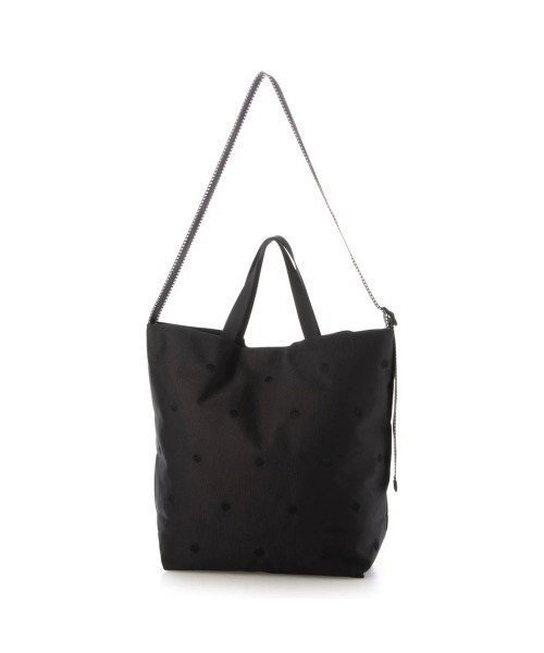 cache cache(カシュ カシュ)の「cachecache カシュカシュ ドットナイロン2wayバッグ(ショルダーバッグ・レディース・ライトグレー/ブラック/アイボリー/ダークグレー/グリーン/チョコ・FREE)」の1枚目の写真