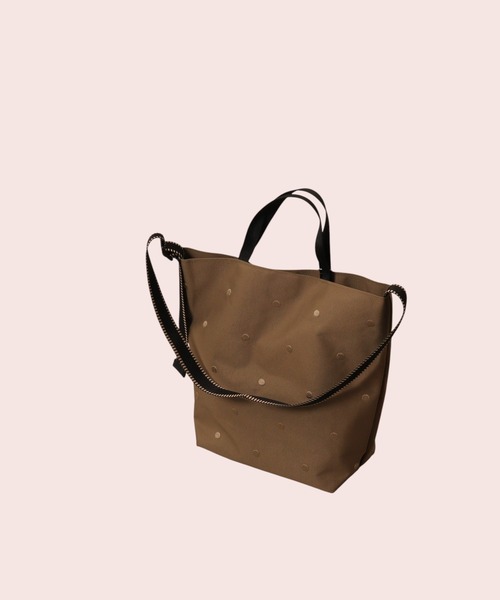 cache cache(カシュ カシュ)の「cachecache カシュカシュ ドットナイロン2wayバッグ(ショルダーバッグ・レディース・ライトグレー/ブラック/アイボリー/ダークグレー/グリーン/チョコ・FREE)」の9枚目の写真