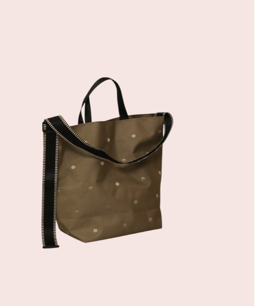 cache cache(カシュ カシュ)の「cachecache カシュカシュ ドットナイロン2wayバッグ(ショルダーバッグ・レディース・ライトグレー/ブラック/アイボリー/ダークグレー/グリーン/チョコ・FREE)」の14枚目の写真