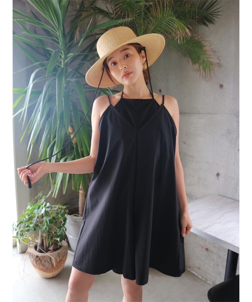 サロペット・オーバーオール・オールインワン BILLIE OVERLAP ROMPERS Waterlike Layered Rompers（サロペット/オーバーオール