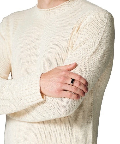 TOM WOOD（トムウッド）の「【TOMWOOD(トムウッド)】Peaky Ring ピンキーリング 指輪 Polished Onyx リング（リング・レディース・シルバー・50/52/54/56）」の5枚目の写真