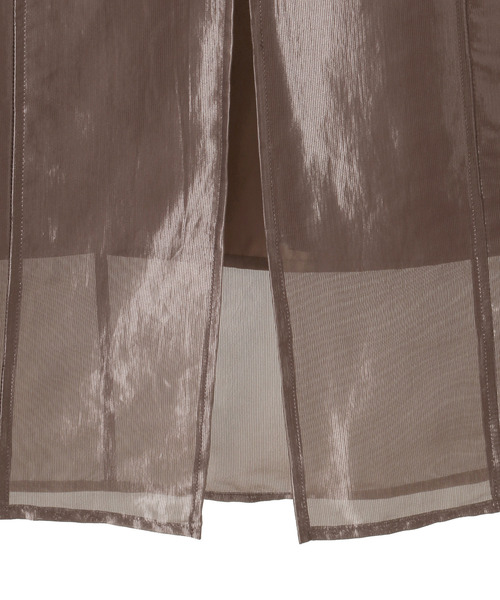 CONVERSE TOKYO(コンバーストウキョウ)の「WAIST LOGO SHINY SHEER SKIRT(スカート・レディース・ベージュ/カーキ/ブラック・FREE)」の15枚目の写真