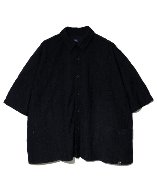 go slow caravan シャーリングレース半袖シャツ【WEB限定】 go slow caravan シャーリングレース半袖シャツ【WEB限定